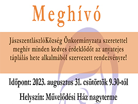 Anyatejes táplálás hete alkalmából szervezett rendezvény