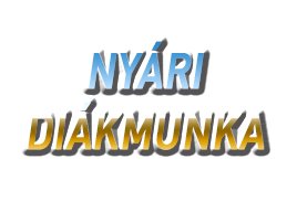 Nyári diákmunka