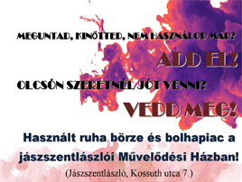 Használt ruha börze és bolhapiac!